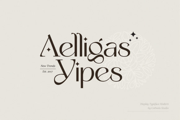 Aelligas Yipes: A Luxurious Display Font for Makers