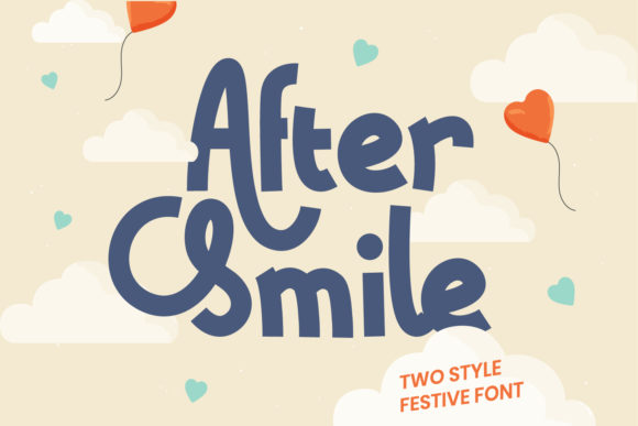 After Smile: The Gentle Display Font for Sweet Designs