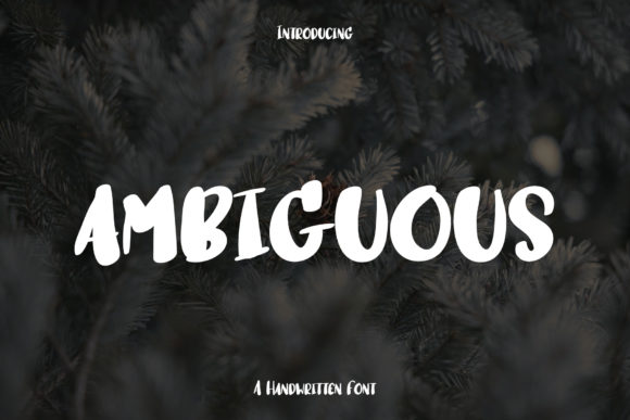 Ambiguous Font: Thick-Lettered Display Fonts That Elevate Small Business Branding