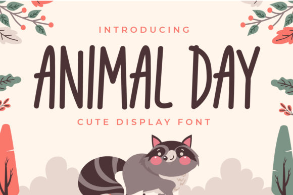 Animal Day Display Font for Clear, Cute Campaign Graphics