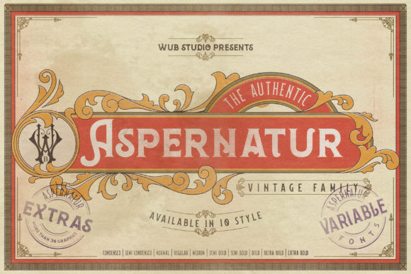 Aspernatur Font: Vintage Bold Display Typeface for Makers