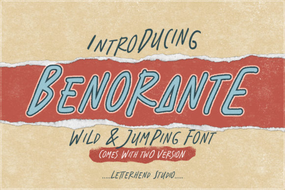 Benorante: The Playful Display Font for Authentic Designs