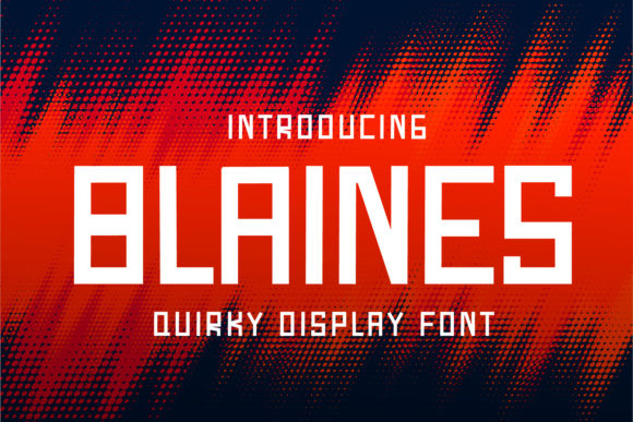 Blaines Font: A Daring Display Typeface for Crafters