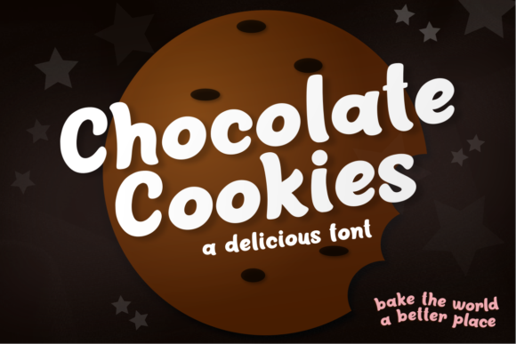 Chocolate Cookies Font: Sweet Display Typeface for Crafters
