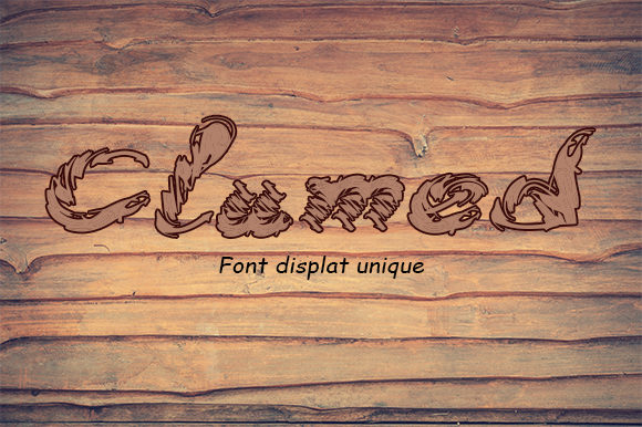 Clumed Font: A Display Typeface for Personalized Branding