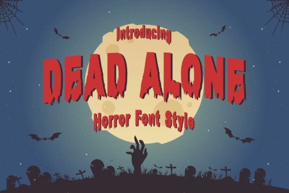 Dead Alone Font: Spooky Display Typography for Makers