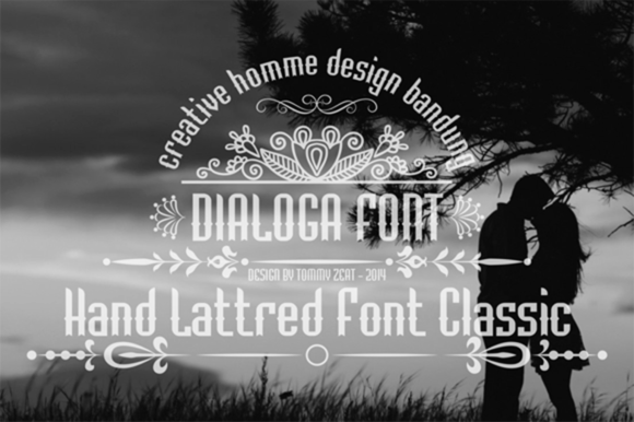 Dialoga: A Vintage Display Font for Editorial Design