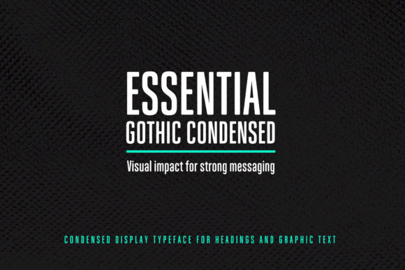 Essential Gothic Condensed Font for Handmade Labels and Branding