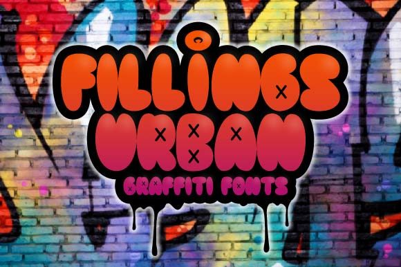 Fillings Urban: A Graffiti-Styled Display Font for Crafters