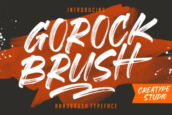 Gorock Brush: The Daring Display Font for Bold Branding