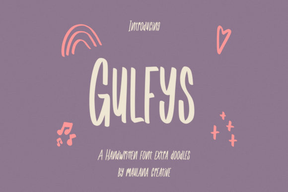 Gulfys Display Font for Handmade Product Design