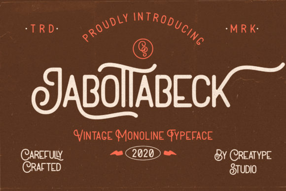 Jabottabeck: A Vintage Display Font for Digital Campaigns