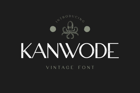 Kanwode Vintage Display Font for Handmade Makers
