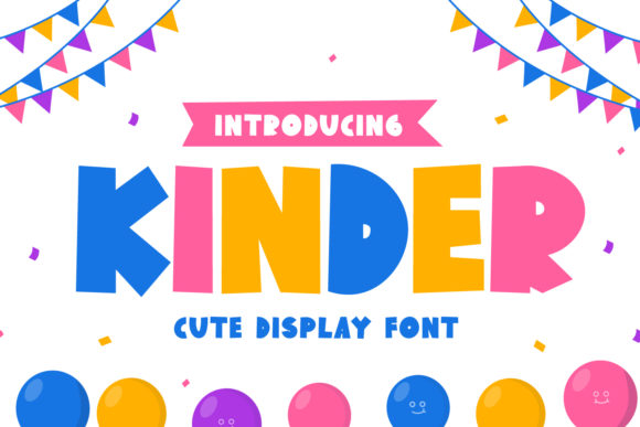 Kinder: A Playful Display Font for Editorial Projects