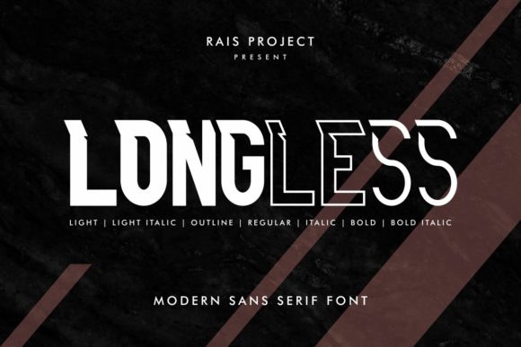 Longless: A Bold Futuristic Display Font for Editorial Design
