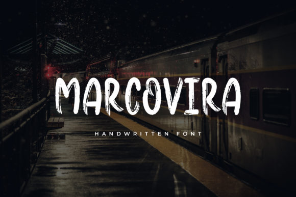 Marcovira: A Brushed Display Font with Craft-Forward Charm