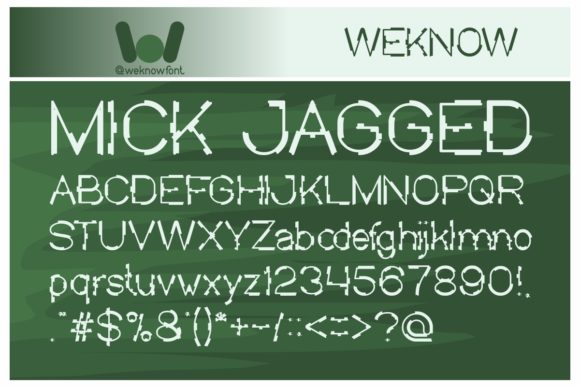 Mick Jagged: A Quirky Techno Display Font for Branding