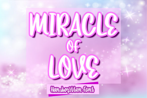 Miracle of Love: A Playful Display Font for Joyful Editorial Design
