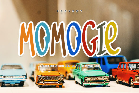 Momogie: A Cute and Colorful Display Font for Playful Branding