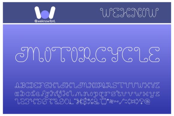 Motorcycle Font: Creative Typography for Handmade Products