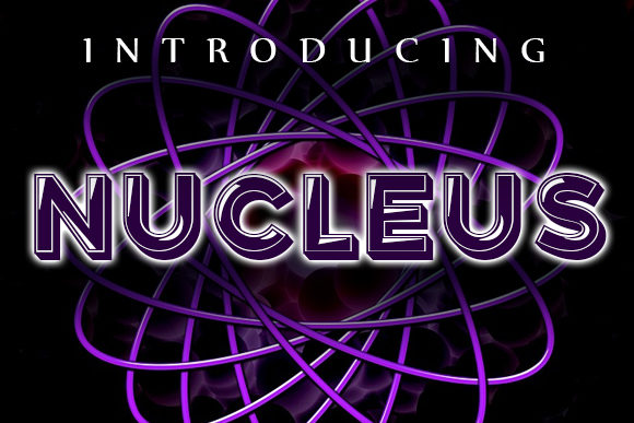 Nucleus Font: Bold Display Typeface for Editorial Design