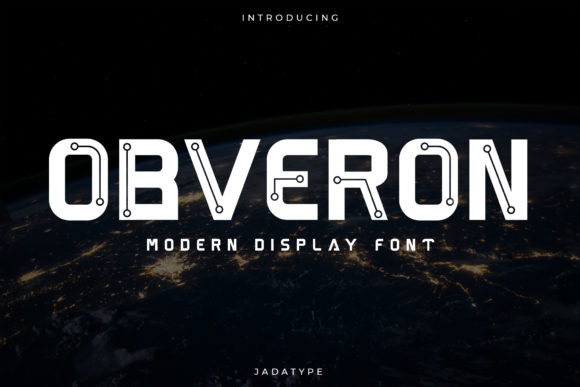 Obveron: A Modern Bold Display Font for Digital Designers