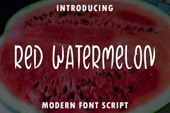 Red Watermelon Font for Bold, Memorable Branding