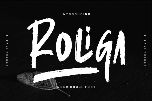 Roliga: A Bold Brushed Display Font for Memorable Branding