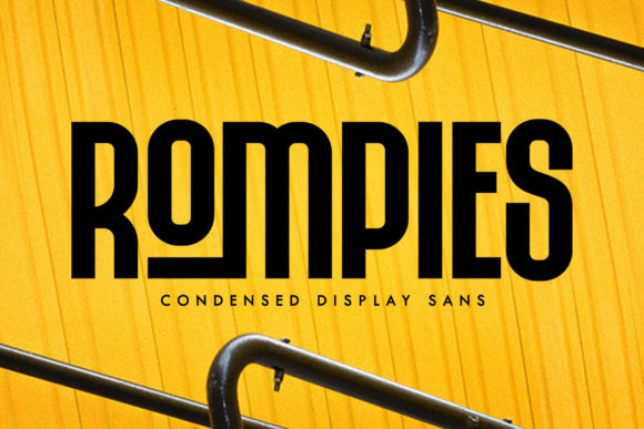 Rompies Font: A Daring Display Typeface for Editors
