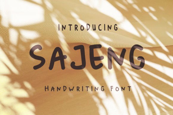 Sajeng: A Simple and Lovely Display Font for Campaign Design