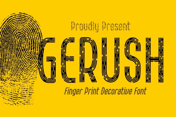 The Gerush Display Font for Editorial Design