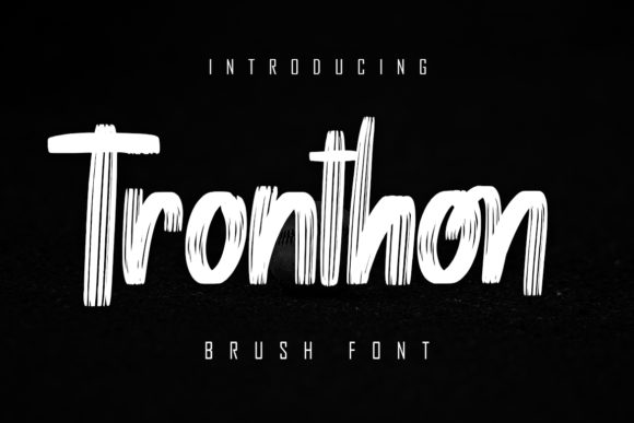 Tronthon Font: A Fun Brush Style Display Font for Crafters