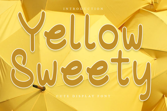 Yellow Sweety Font for Small Business Branding