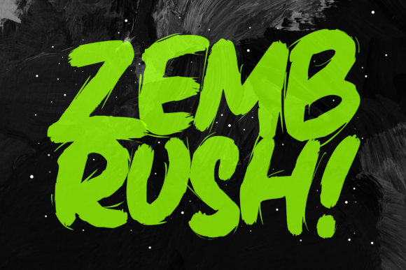 Zembrush Display Font for Handmade Branding